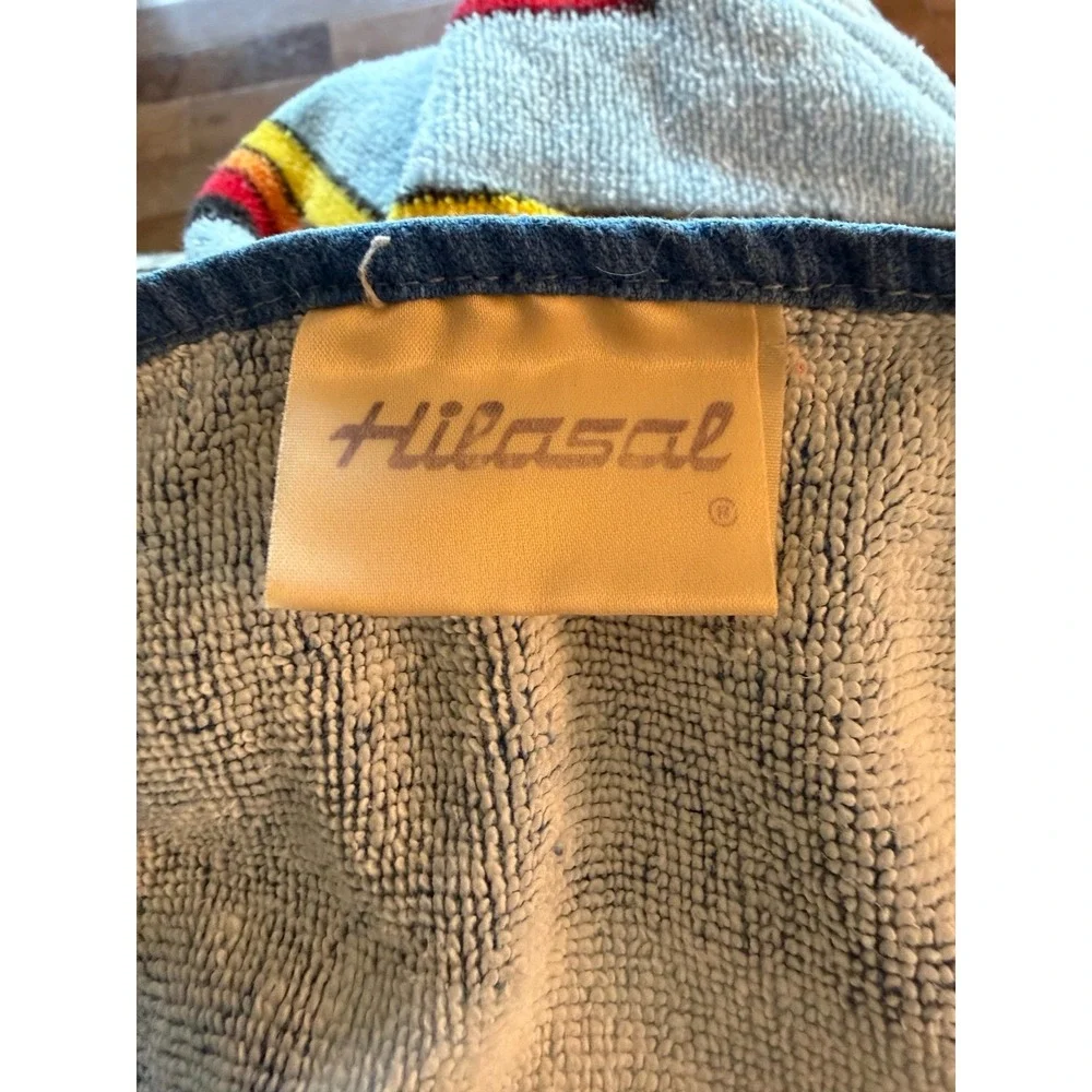 VTG Hilascal 100% Cotton VI Virgin Islands 58x28 Beach Towel Sailing Sailboat